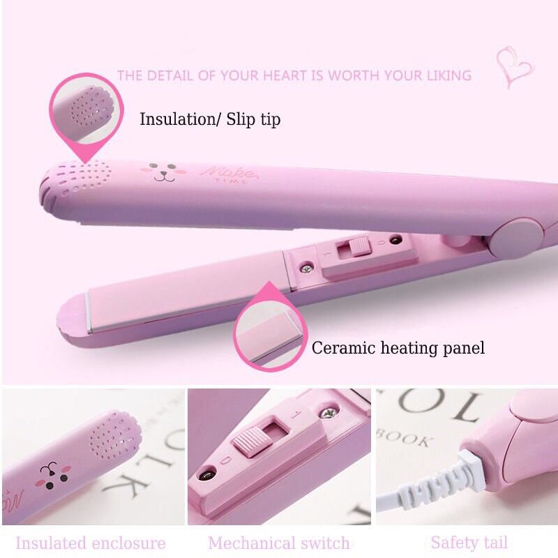 Máy là duỗi uốn ép tóc mini - Máy là tóc mini Maker Time hàng rẻ chất lượng