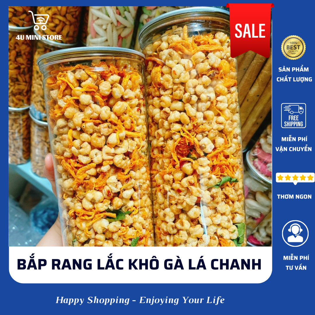 Bắp rang lắc khô gà - Hủ Pet 350g