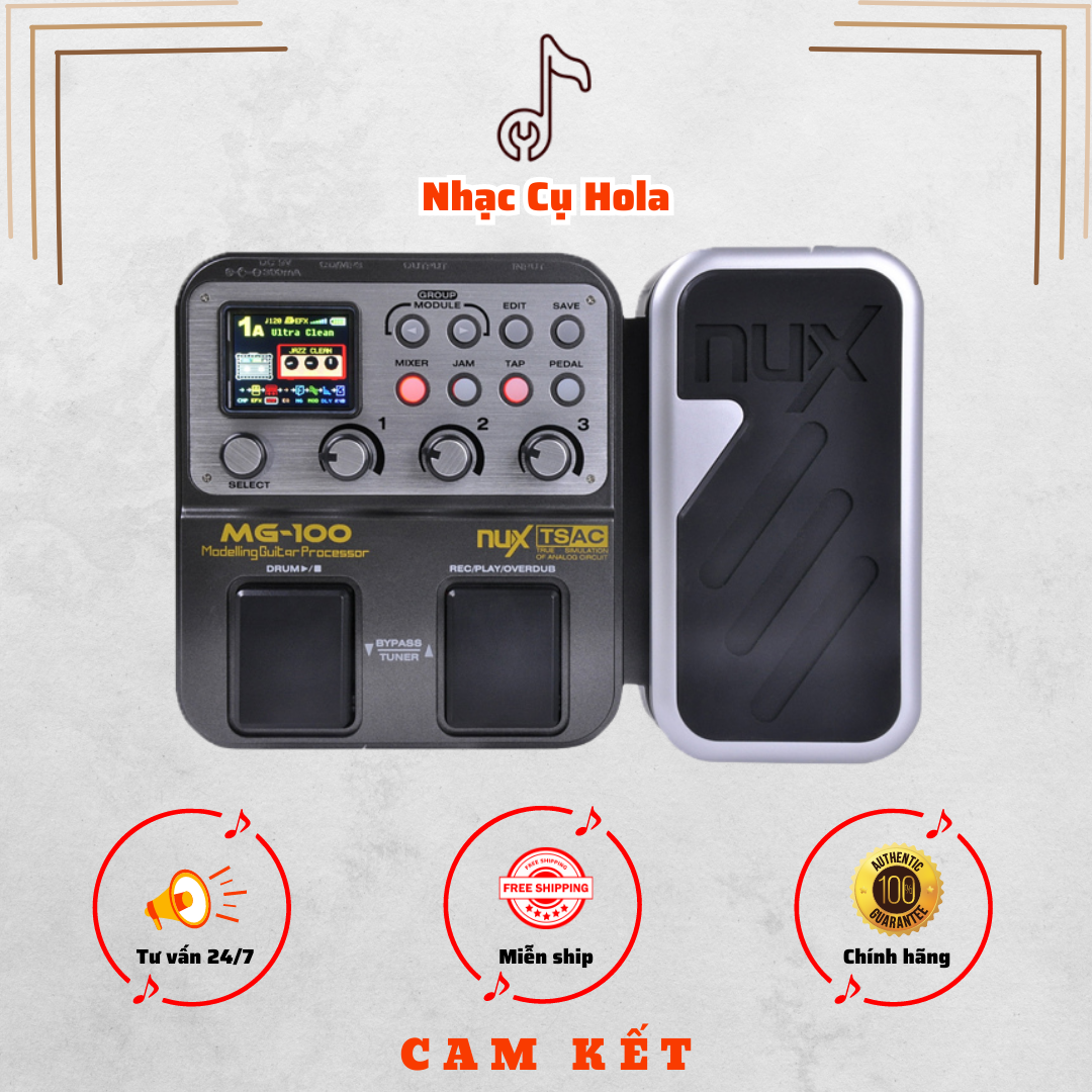 Multi effect nux mg-100 guitar pedal