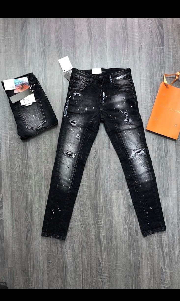 quần jean kaki nam hàn quốc đen thêu đẹp mẫu mới hot vải dày mềm ống túm,quần jogger nam túi hộp xéo thời trang cá tính TMFASHION MS10214 02/07