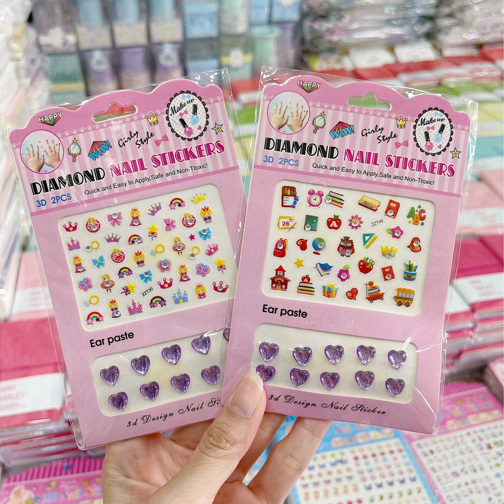 [MUA 2 GIẢM 5%]Set sticker dán móng tay hoạt hình nhiều mẫu cho bé