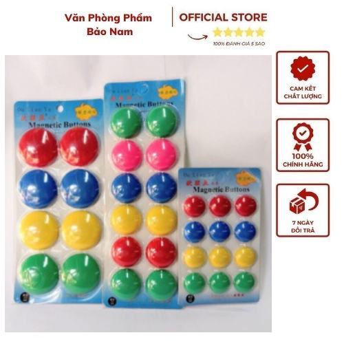 Nam châm gắn bảng 30mm/20mm (Vỉ 12 chiếc)