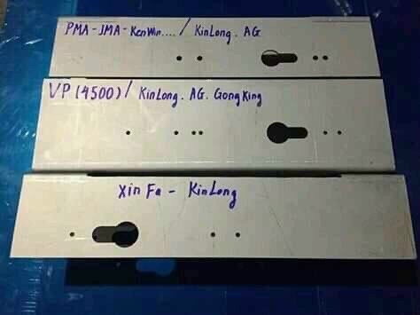 Dưỡng khóa cửa nhôm( Xingfa - Pma - 55 vát cạnh - VP)