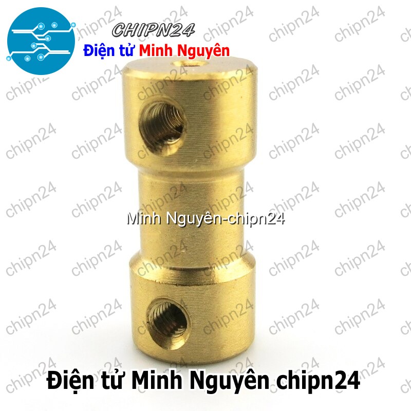 [1 cái] (K67) Khớp Nối Trục Đồng Nhỏ (2mm/2.3mm/3mm/3.17mm/4mm/5mm/6mm) - [Chọn Loại] - HHH.00065