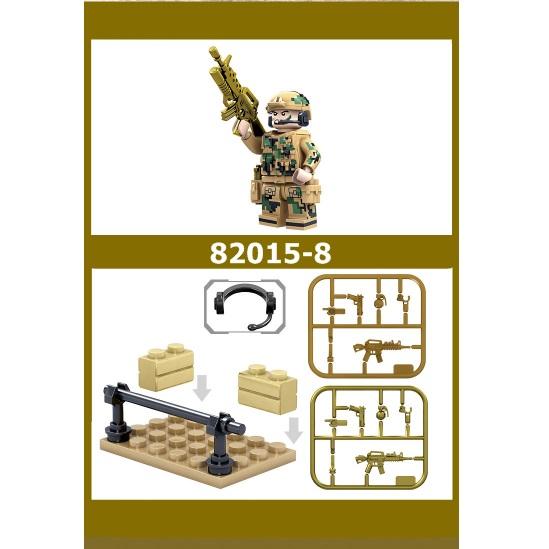 [HCM]Combo 8 bộ lắp ráp lego lính biệt đội Sói Lửa 82015