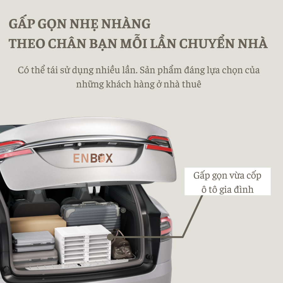Tủ Đựng Đồ Đa Năng Enbox Gấp Gọn Thông Minh
