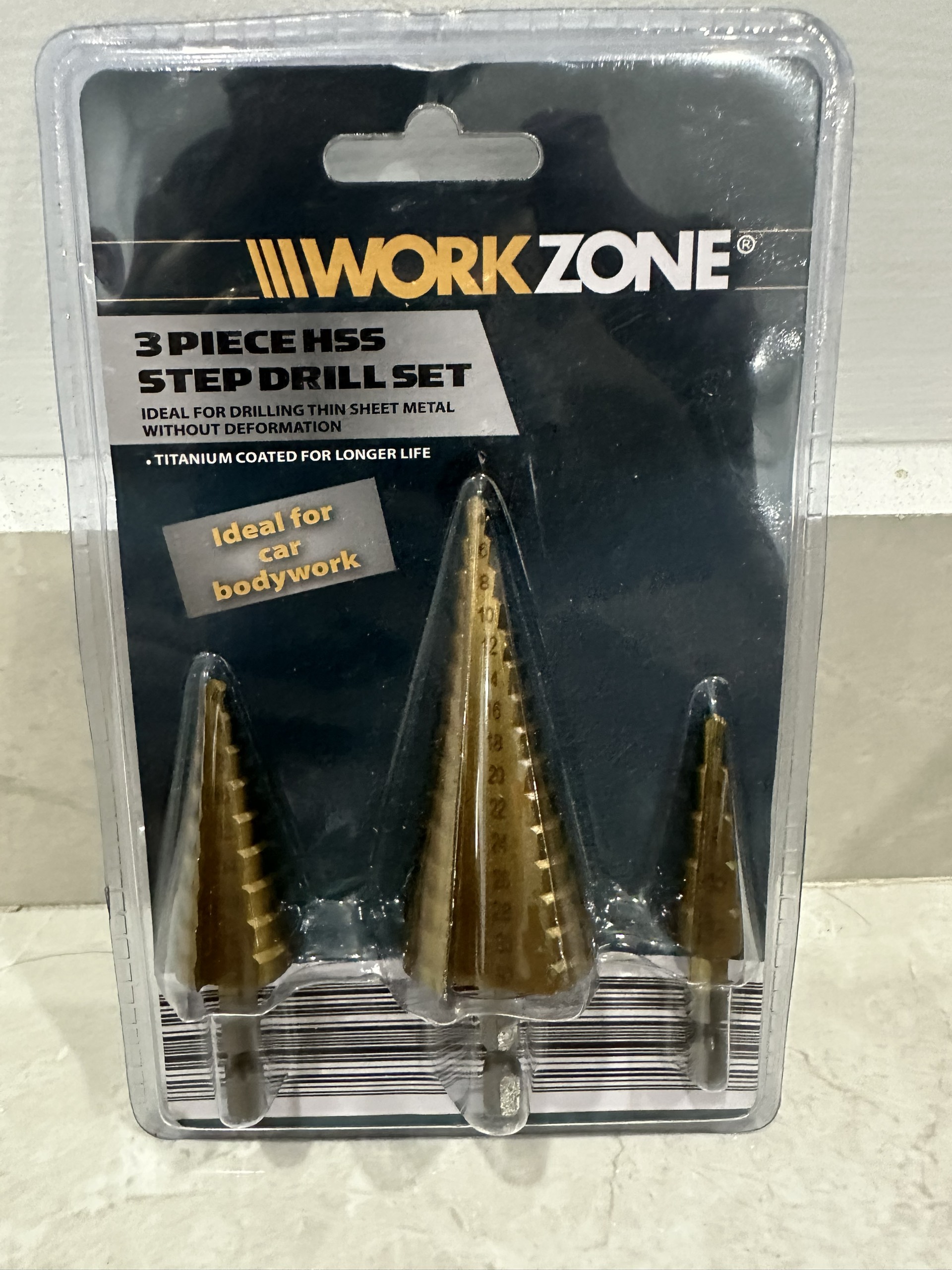 Bộ Mũi Khoan Tháp - Workzone - Bộ 3 mũi khoan tháp đường kính từ 4mm - 32mm