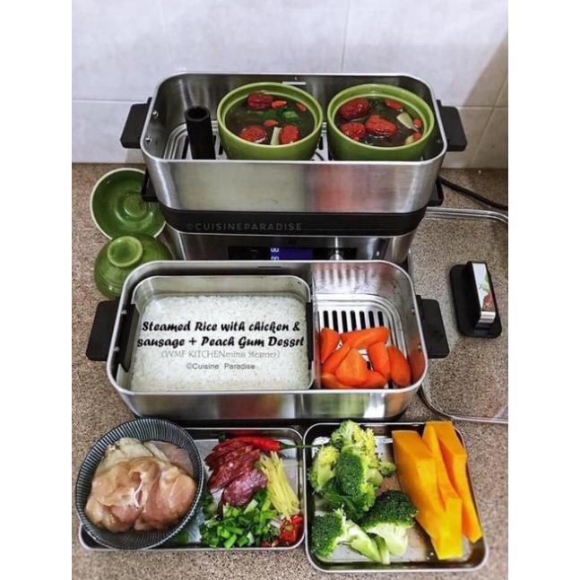 🇩🇪 Nồi Hấp Điện Wmf Kitchenminis 2 Tầng - Nhập khẩu Đức 🇩🇪