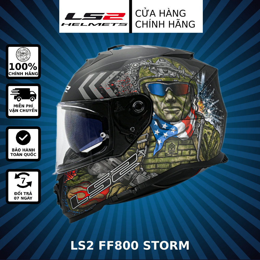 Helmet ls2 ff800 storm-color commando