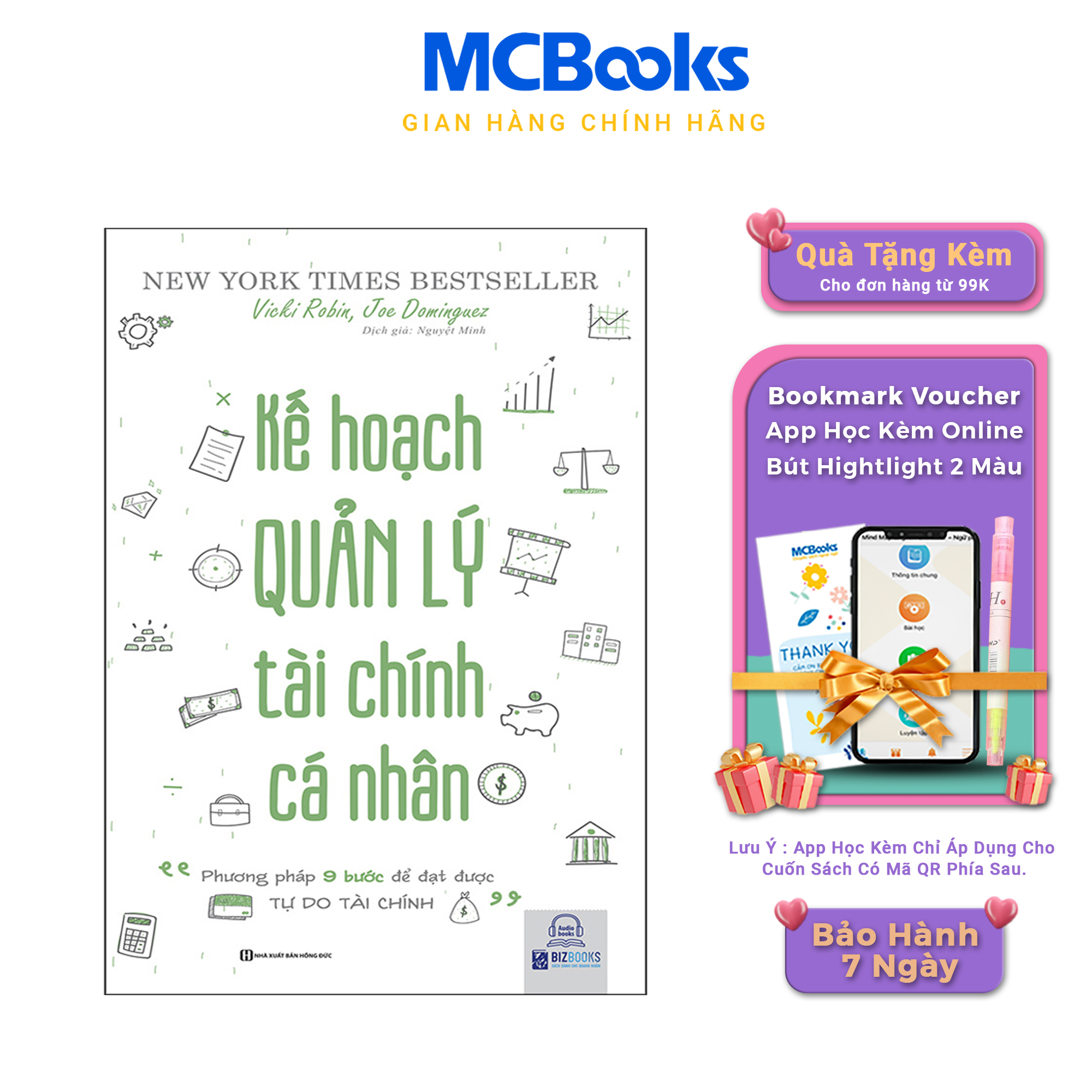 Sách - Kế Hoạch Quản Lý Tài Chính Cá Nhân – Phương pháp 9 bước để đạt được tự do tài chính - McBooks