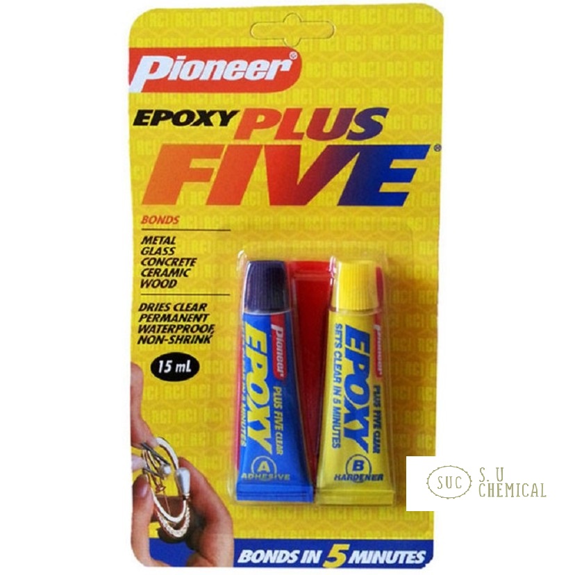 Keo dán A và B trong suốt Epoxy Plus Five