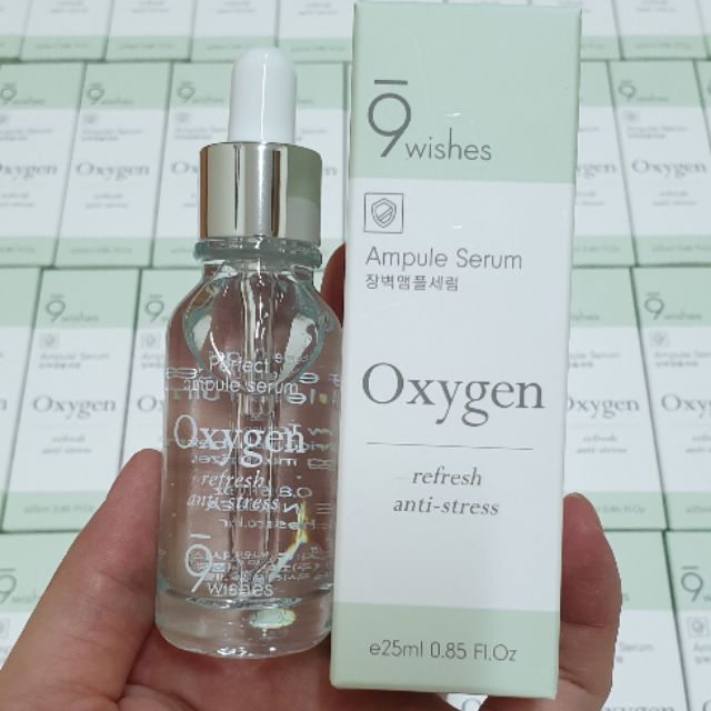 Tinh chất trẻ hóa da 9wishes extreme oxygen ampule serum