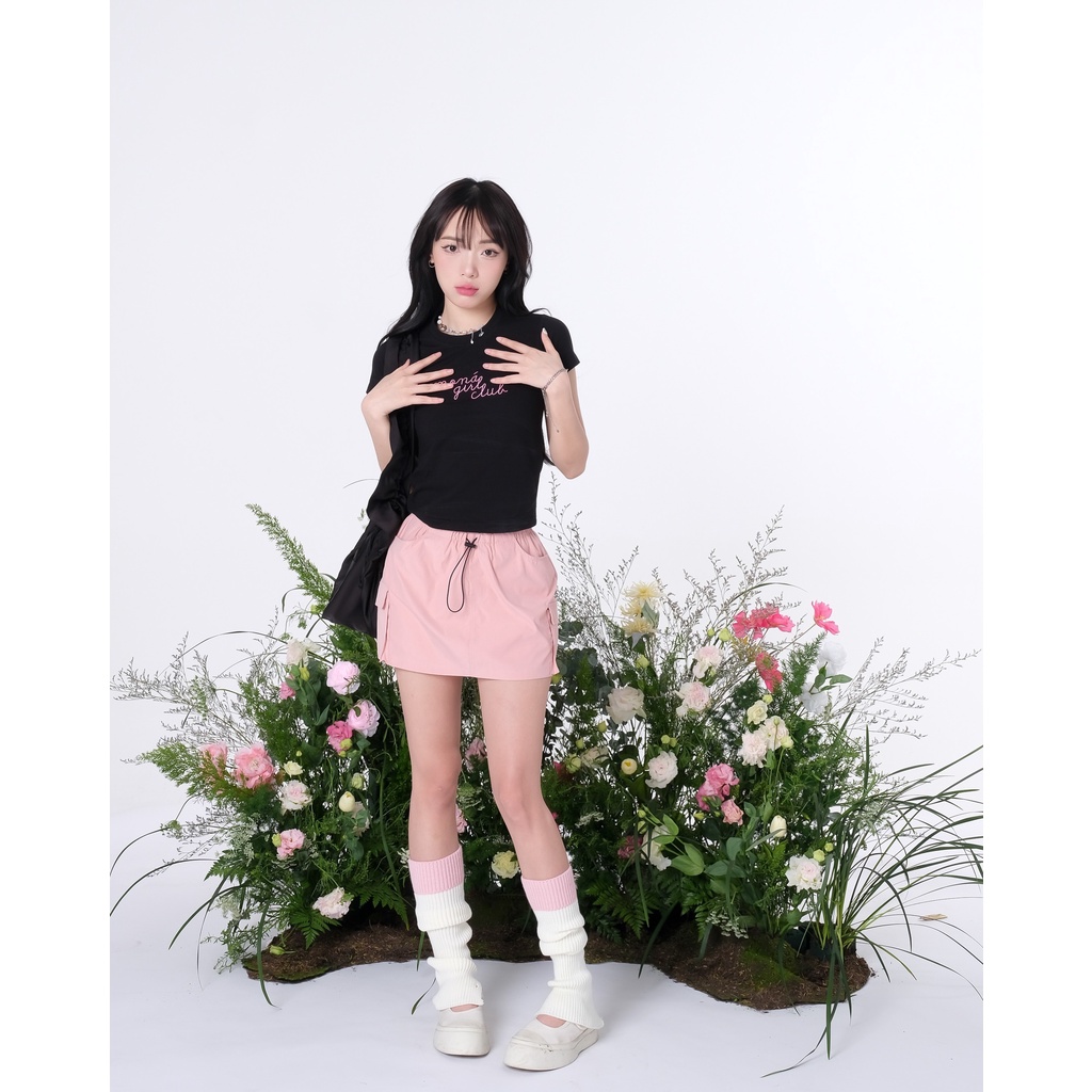 [VOUCHER 12%/149K] Áo thun baby tee form ôm Y2K MONÁ - PONY