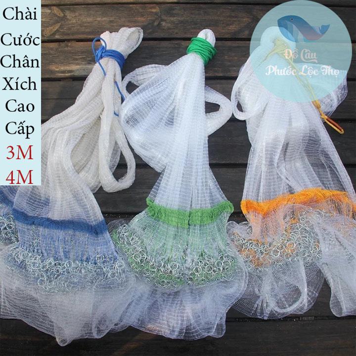 Chài cước chân xích cao 3m - 4m ( đường kính 6m và 8m)