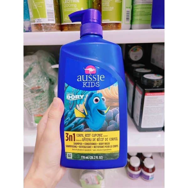 Tắm gội xã Aussie Kids 778ml