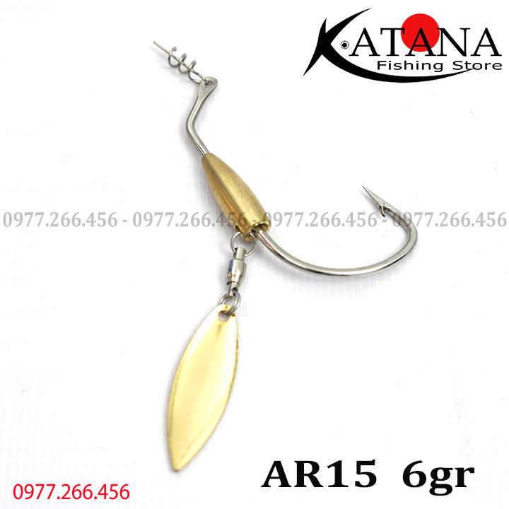 Lưỡi móc mồi mềm Ar15 - Lưỡi Nhái Sống Thủ Công