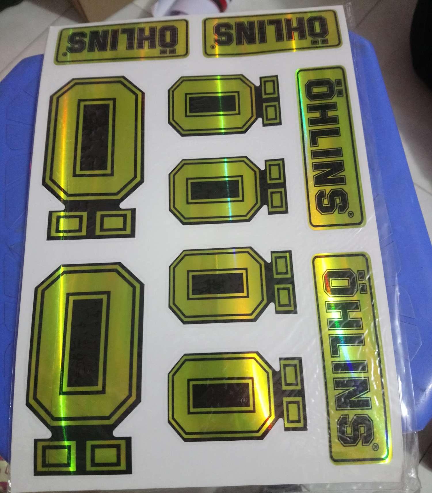 Tem tấm logo 7 màu in sẵn