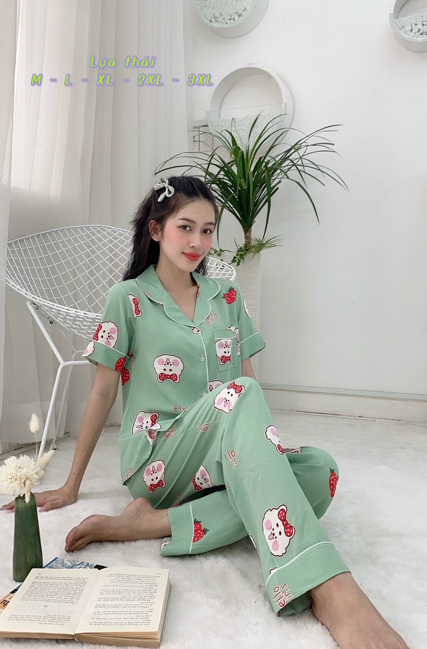 [HCM]Đồ bộ mặc nhà HOLA lụa thái pijama
