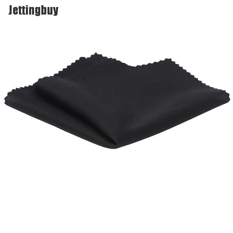 Jettingbuy 10pcs Reusable Premium Microfiber Cleaning Cloths For Lens Glasses Screen Black