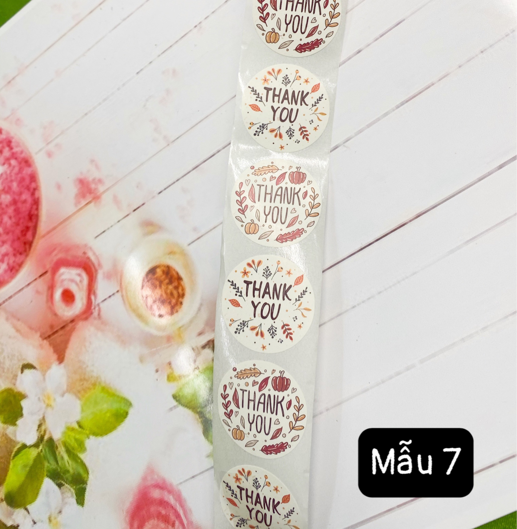[HCM]Sticker in chữ thank you ( 20 tem )