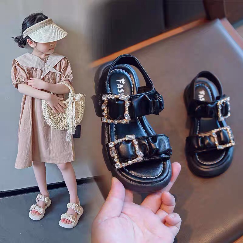Sandal siêu mềm phong cách Hàn Quốc cho bé SD004B, Xăng đan cho bé, Giay tre em, Giay phat sang cho be, Dép có đèn - TOP sản phẩm BabyMall VietNam
