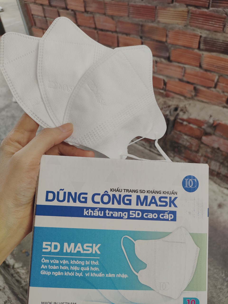 Giá Sỉ thùng 200 chiếc khẩu trang 5D Dũng Công
