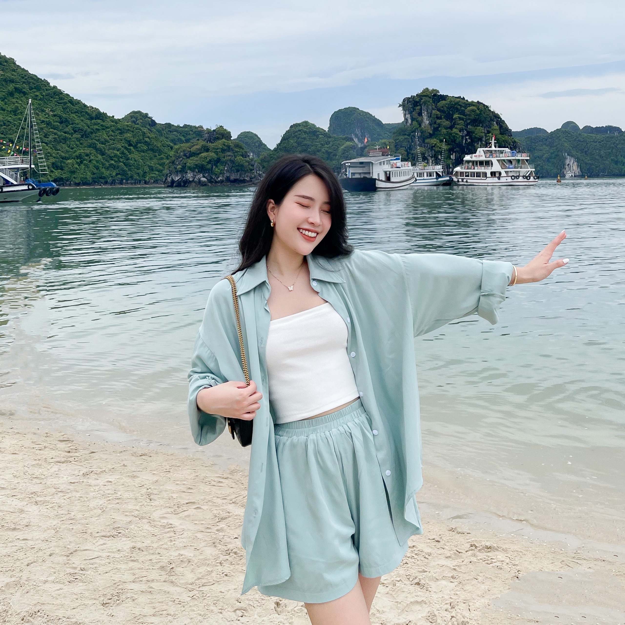 ÁO 2 DÂY BASIC ZAREEN OAL03 TRẮNG