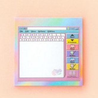 Set 50 Giấy Note, Giấy Ghi Chú, Sticky Note Màu Hồng Nhiều Hoạ Tiết ST139