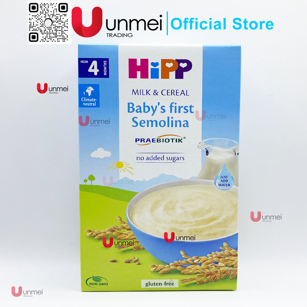Bột sữa ăn dặm khởi đầu HiPP Organic Cereal Baby s First Semolina chất
