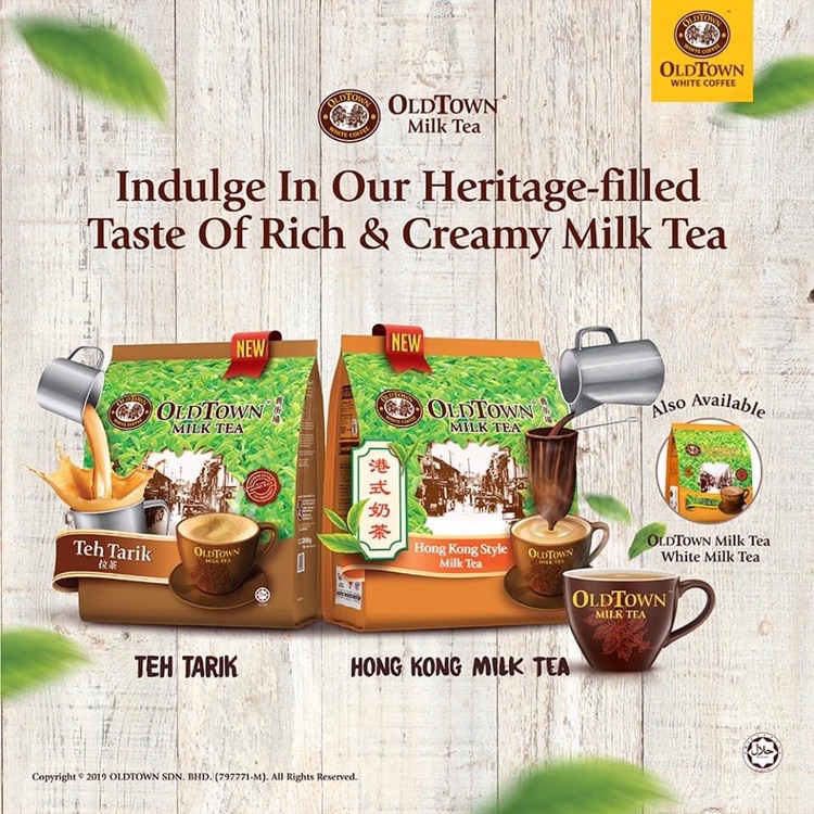 Trà sữa 3 in 1 Oldtown Teh Tarik