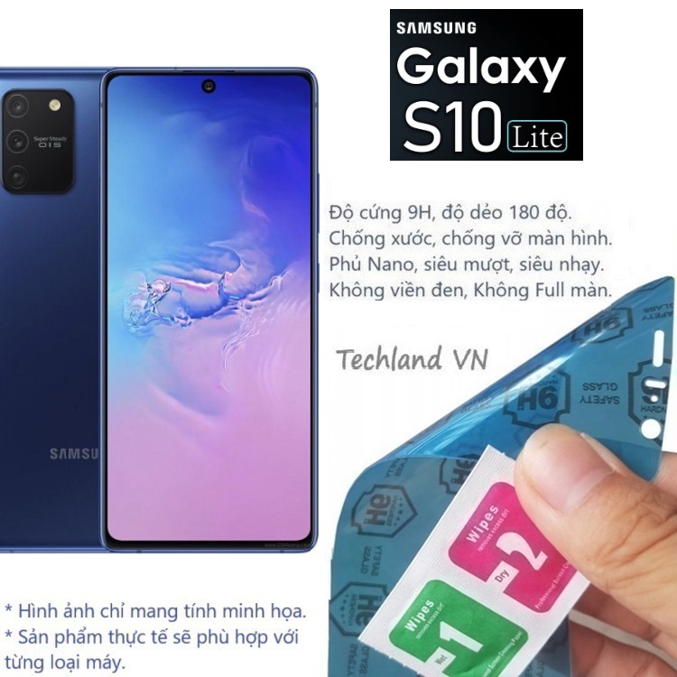 Cường Lực Phủ Nano Samsung S10 Lite - Trong Suốt, Không Full Màn, Không Viền Đen