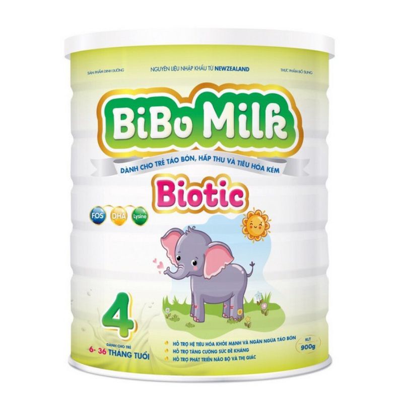 Sữa BiBo Milk Biotic 400g 900g Dành cho trẻ táo bón