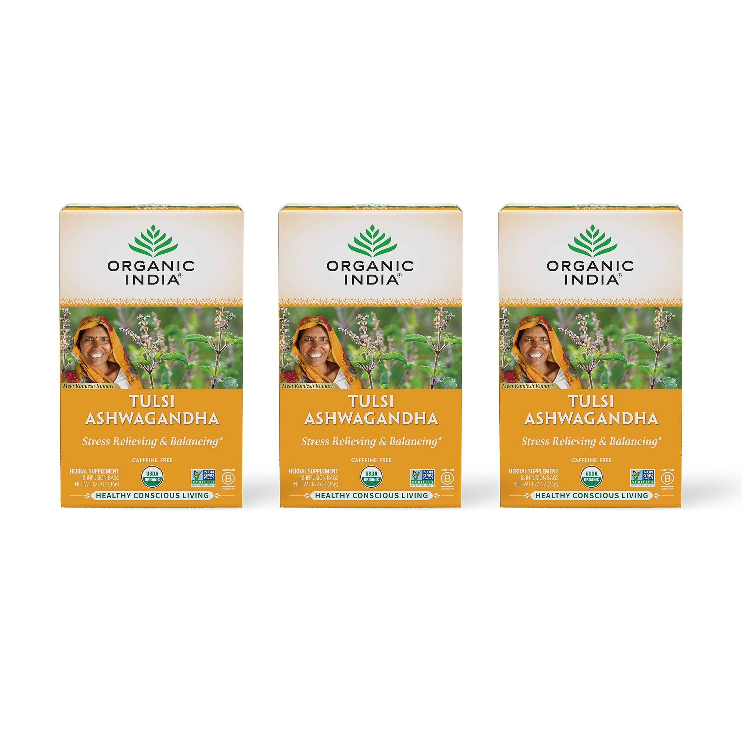 Trà túi lọc Tulsi Ashwagandha