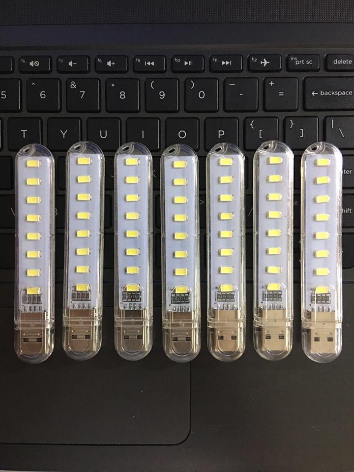 [HCM]Đèn Led cắm cổng Usb 8 Bóng bao sáng