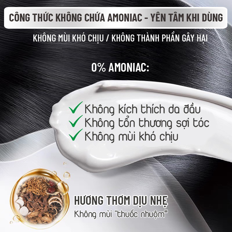 Dầu Gội Phủ Bạc Dưỡng Tóc Weilaiya 100ml (màu Đen)