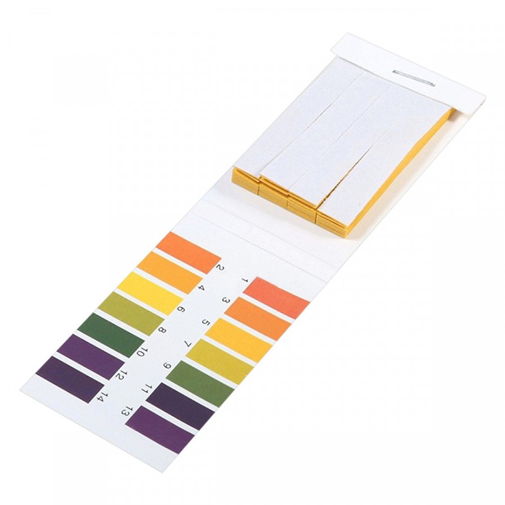 Giấy đo độ PH, kiểm tra độ axit, bazo, thanh đo 114 - gói 100 miếng