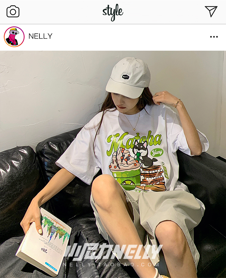 (CÓ SẴN) Áo thun cộc tay Nelly -Heybig mẫu MATCHA