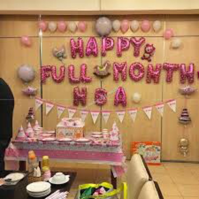 Bộ Chữ Happy Full Month (Kèm Băng Keo)