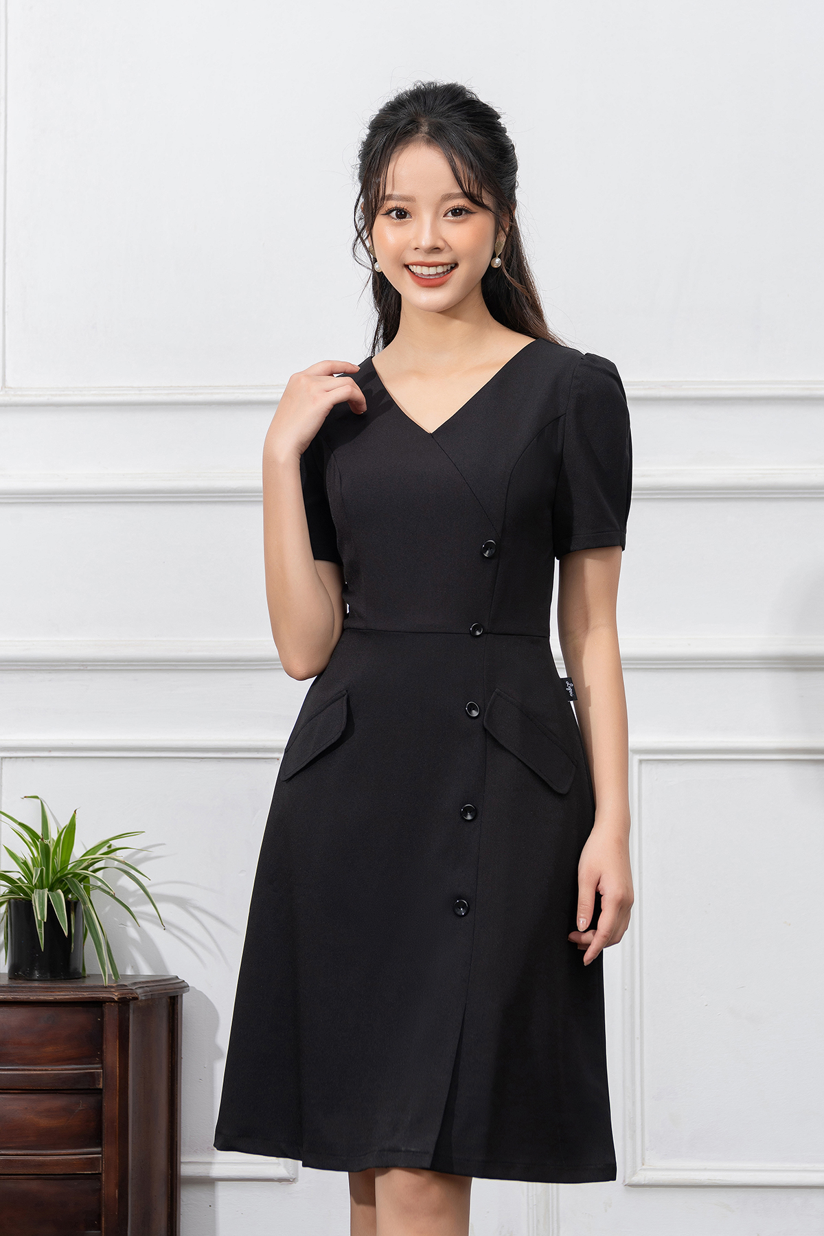 Váy Công Sở Thiết Kế LUPERI Cao Cấp LFV3276