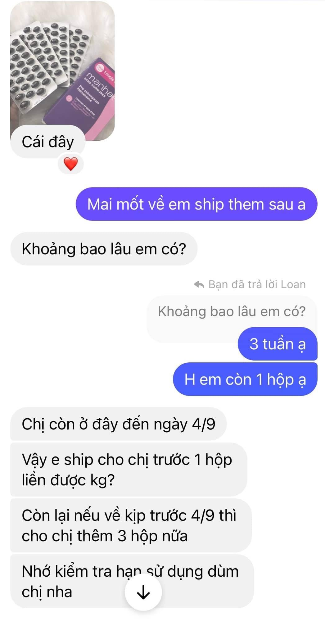 [Bạn mới nhập COSHBM -50% đơn 0Đ] Viên nội tiết tố nữ Nutrisante MANHAE - Pháp