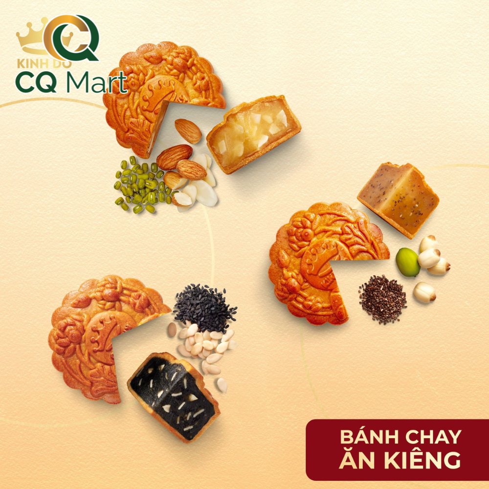 Xhs_ bánh trung thu kinh đô chay hạt sen hạt chia 150g