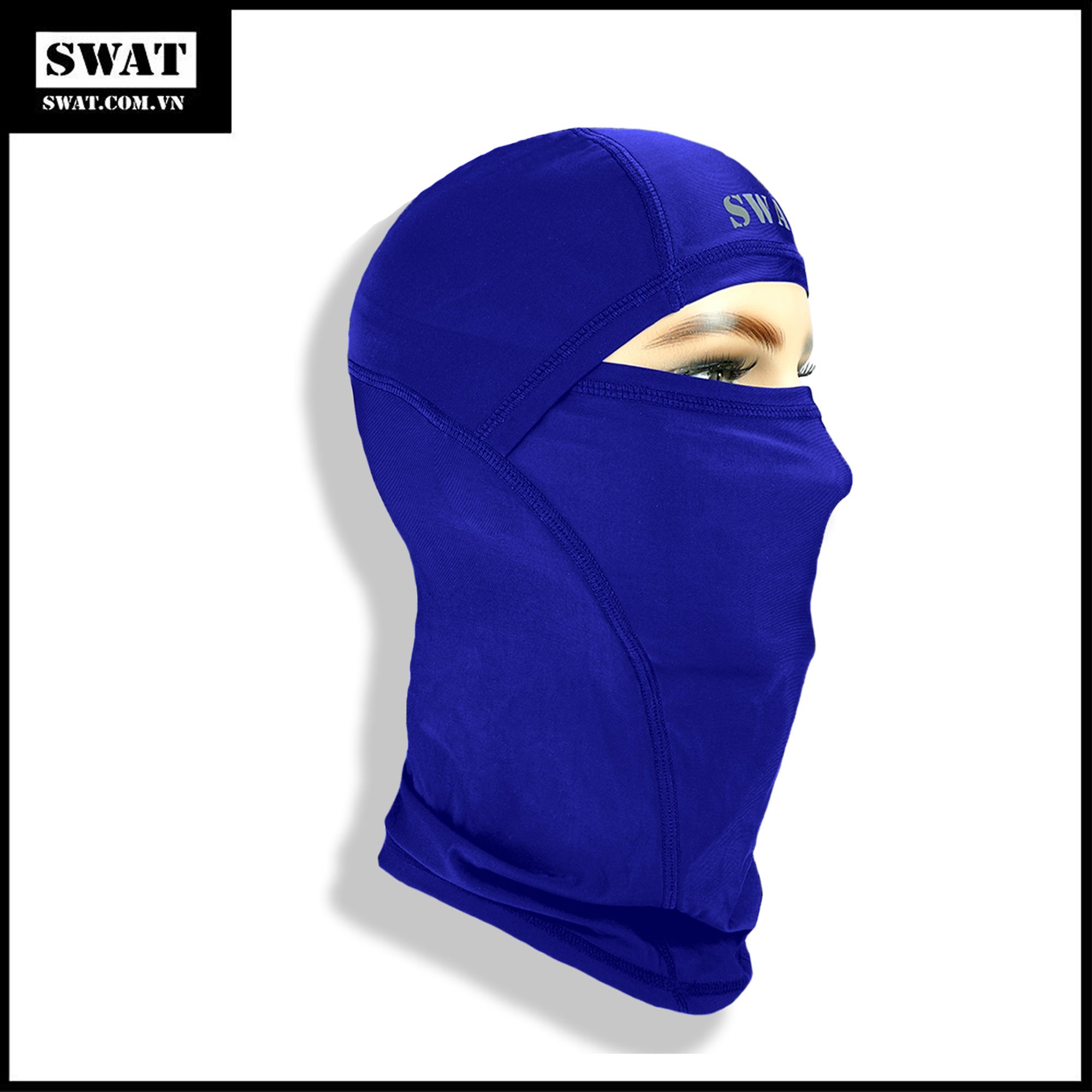 Khăn trùm đầu SWAT 3in1 màu xanh coban khẩu trang thời trang