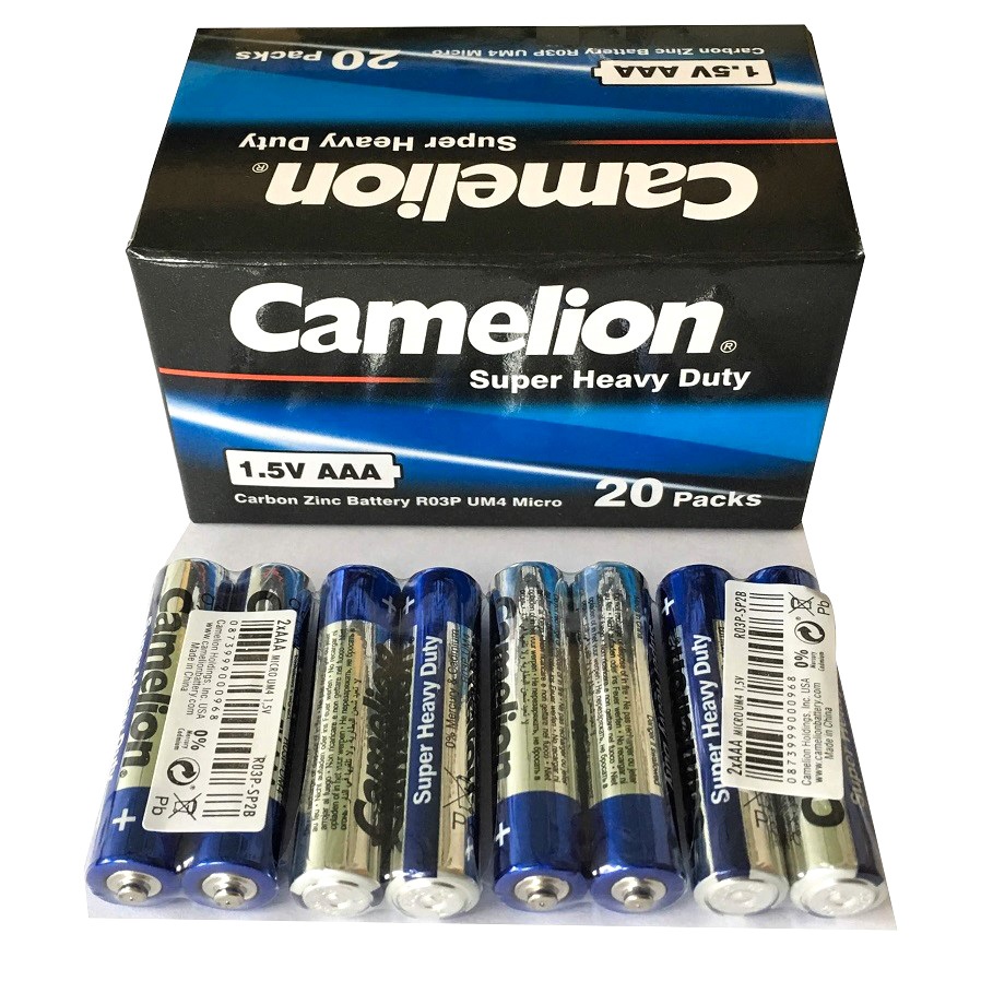 [Chính Hãng]Pin Tiểu AAA (3A, Nhỏ) Camelion Hộp 40 Viên 1.5V