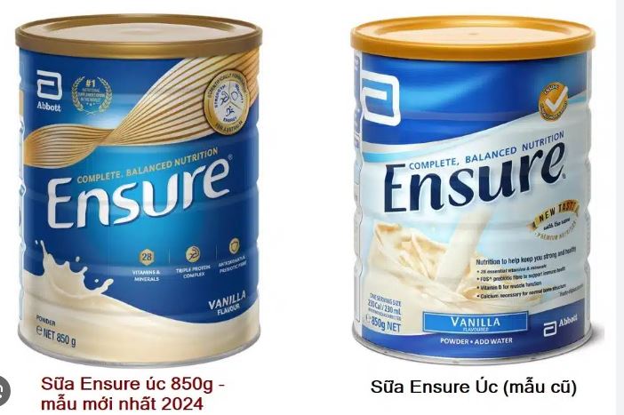 Date 07/2026  Sữa Ensure Úc Vanilla 850g