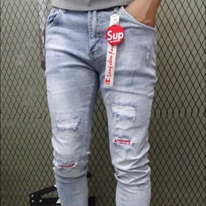 QUẦN JEAN NAM CHẤT BÒ TRẮNG XANH MẪU MỚI WASH HÀN QUỐC DB-2000 CAO CẤP - DUBAI FASHION