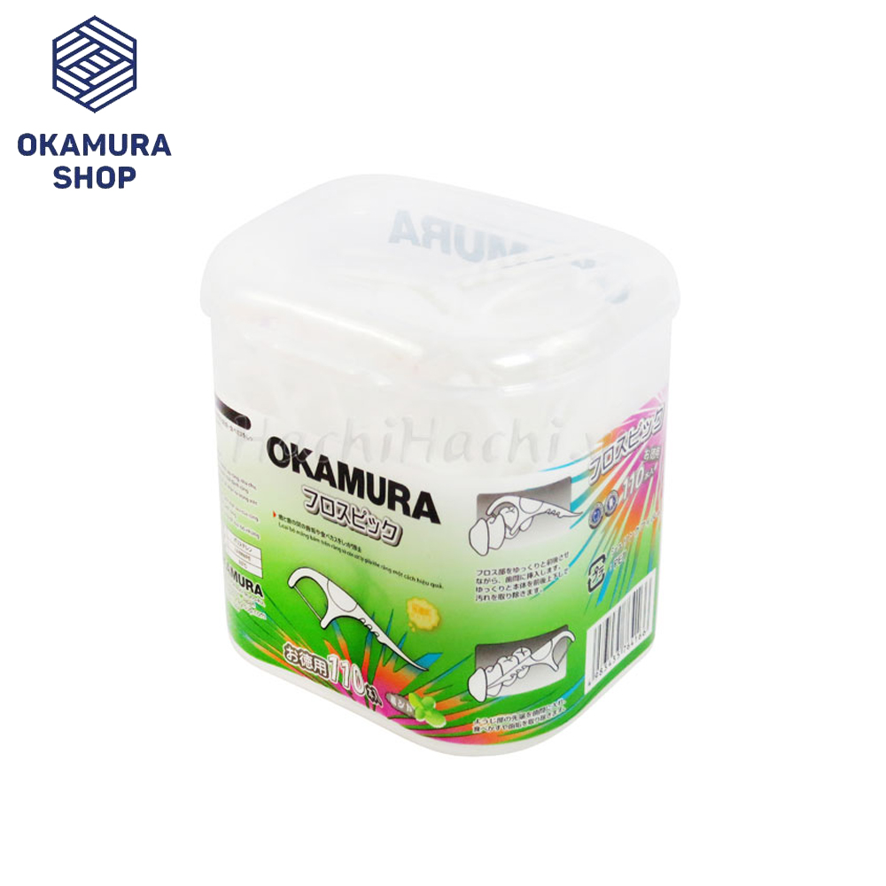 [HCM]Tăm chỉ kẽ răng Okamura cao cấp Nhật Bản 110P