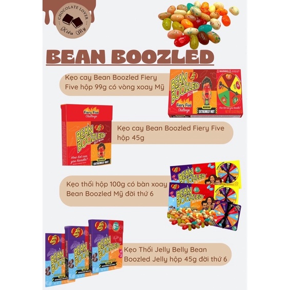 【HÀNG CHUẨN MỸ MÙA 6】Kẹo thối thúi Jelly Belly Bean Boozled Mỹ hộp 45 gr