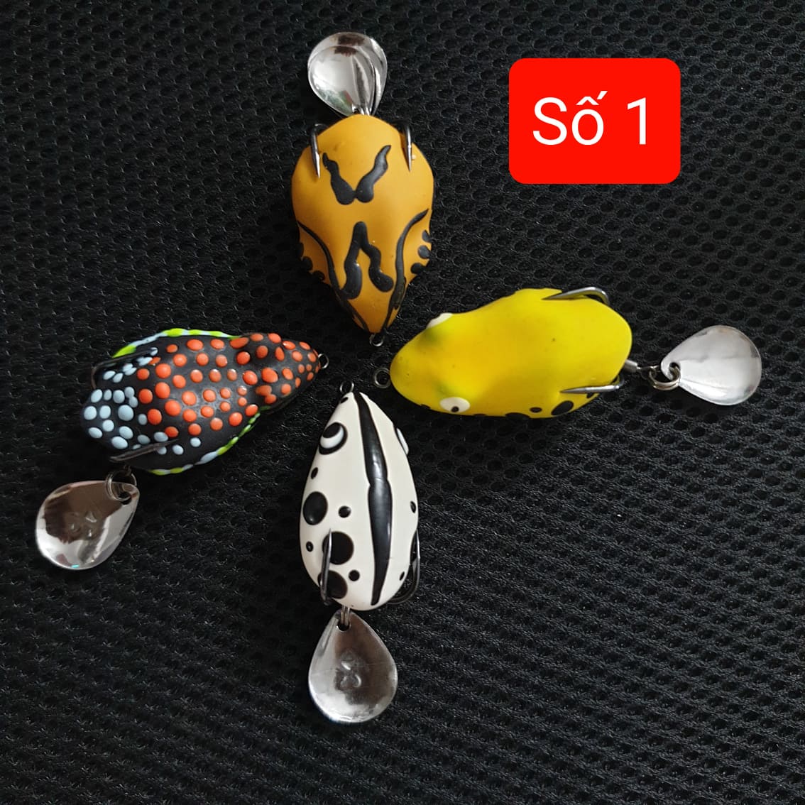 [HCM]Combo nhái hơi tùy chọn : HVA / Poison chìm / Poison nổi / HD rat / HD 55 / HD 40 / Revo body lưỡi thái lan cao su rafa