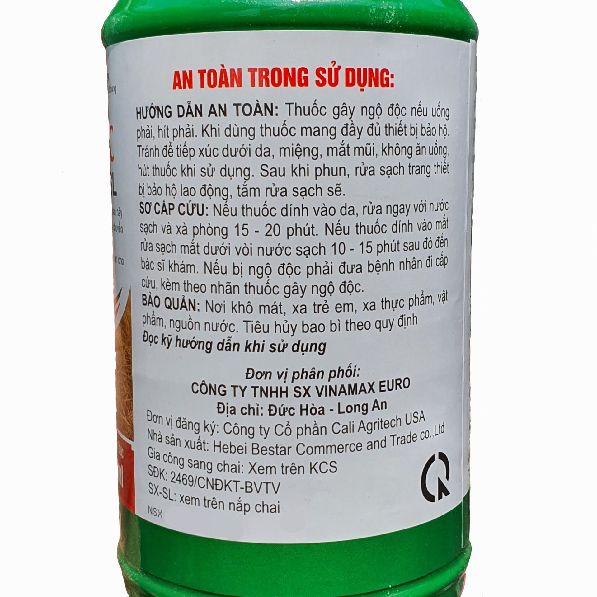 (Combo 5 chai)💎 Thuốc trừ cỏ Lưu Dẫn Glyphosate - TC 480SL (Chai 900ml)💖