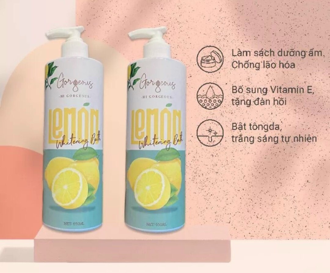 Sữa tắm trắng chanh LEMONThái Lan 650ML -